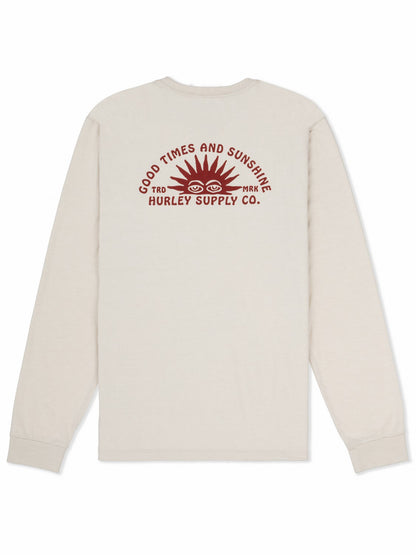 Sunshine Slub Long Sleeve Bone - Hurley