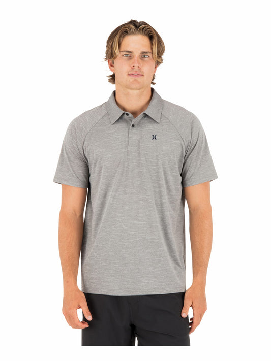 H2O Dri Outback Polo Short Sleeve Stone Grey - Hurley