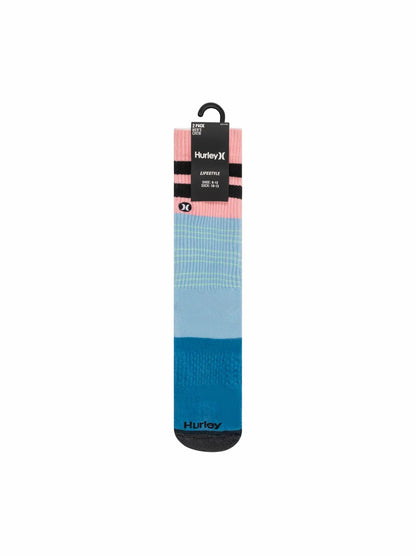 Extended Terry Crew Socks (2 Pack) Blue - Hurley