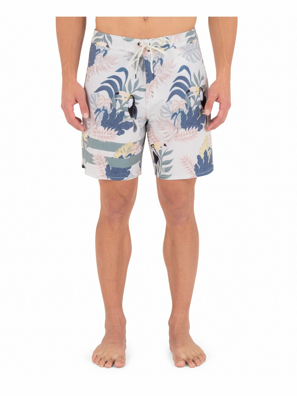 Phantom Eco Block Party Engineered Boardshort 18" Bone - Hurley