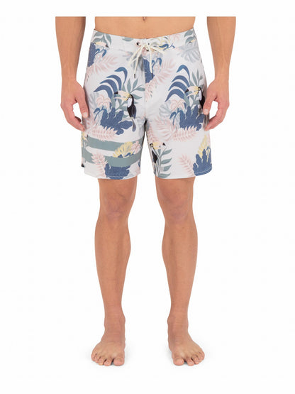 Phantom Eco Block Party Engineered Boardshort 18" Bone - Hurley