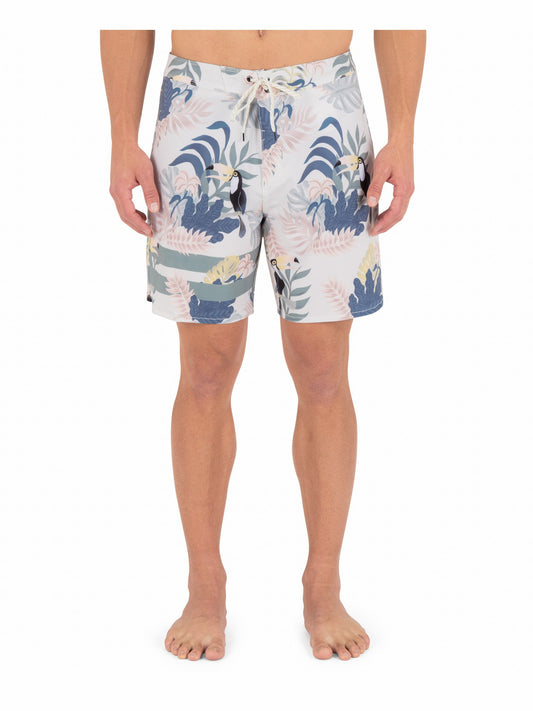 Phantom Eco Block Party Engineered Boardshort 18" Bone - Hurley
