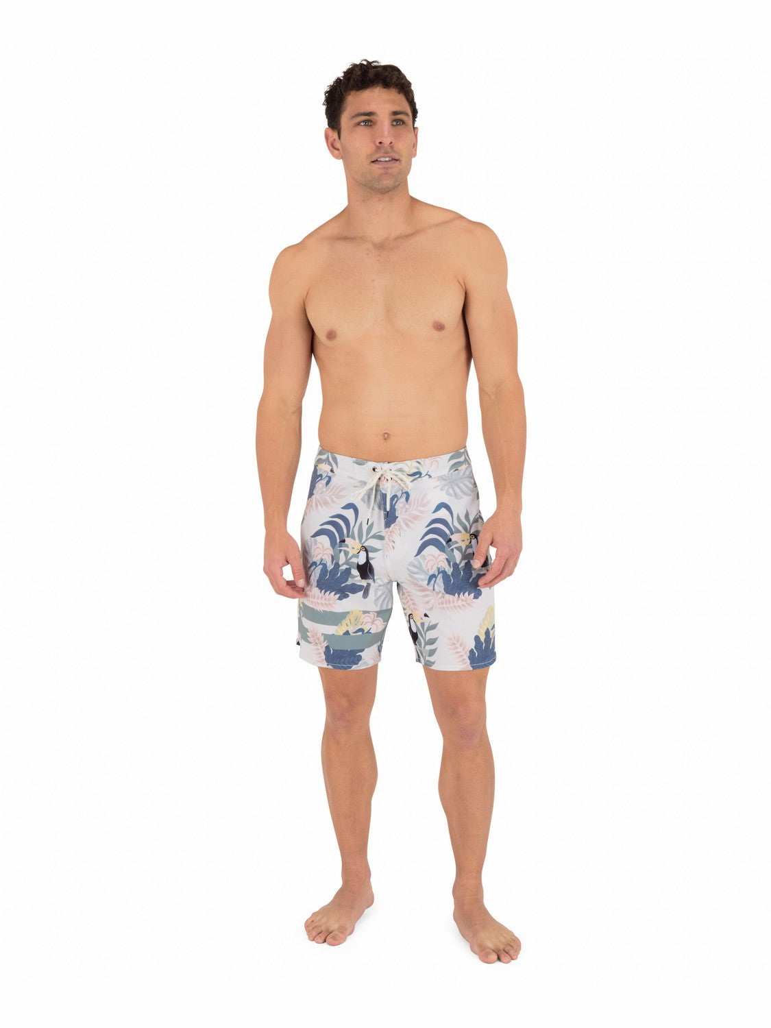 Phantom Eco Block Party Engineered Boardshort 18" Bone - Hurley