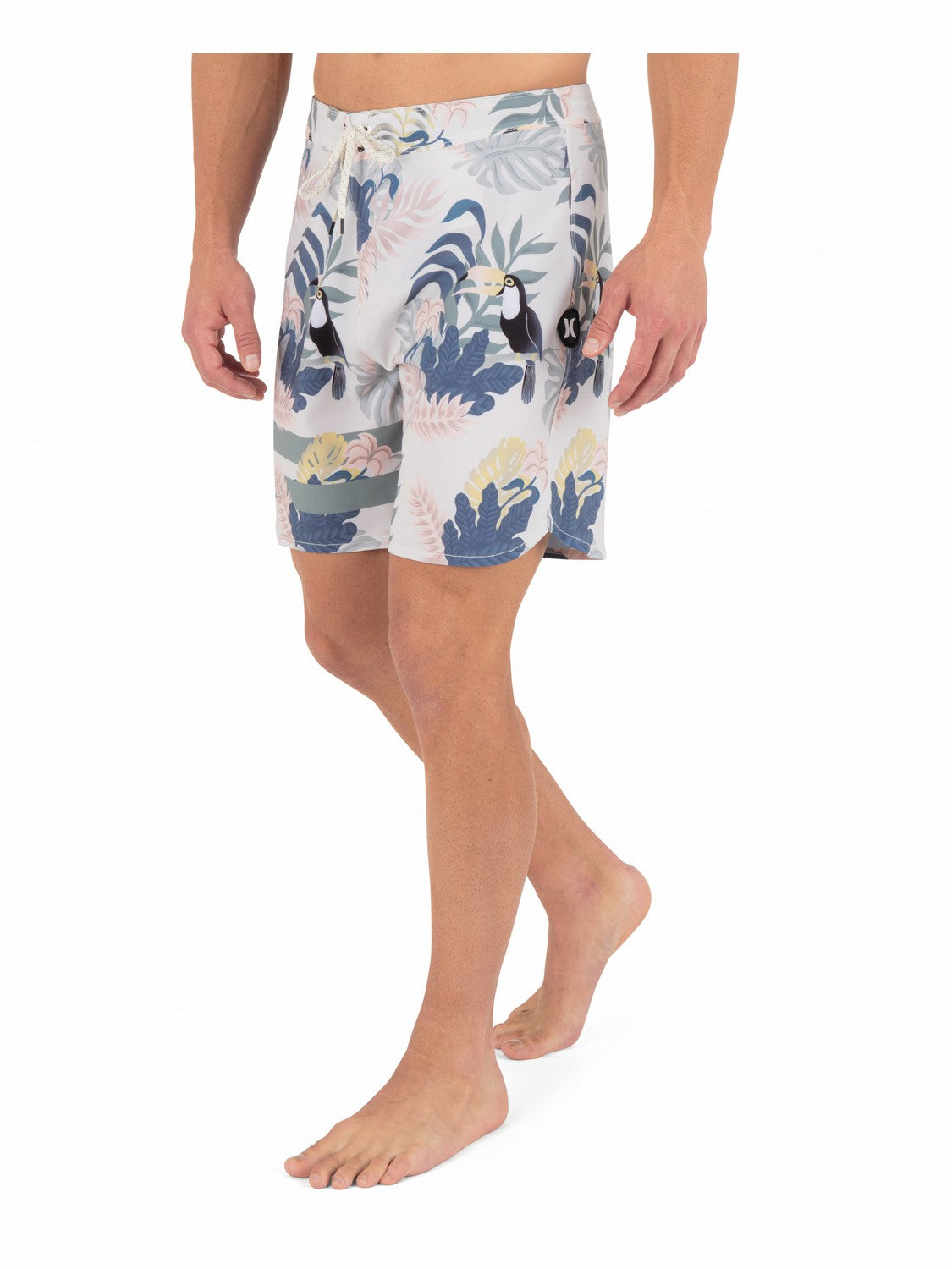 Phantom Eco Block Party Engineered Boardshort 18" Bone - Hurley