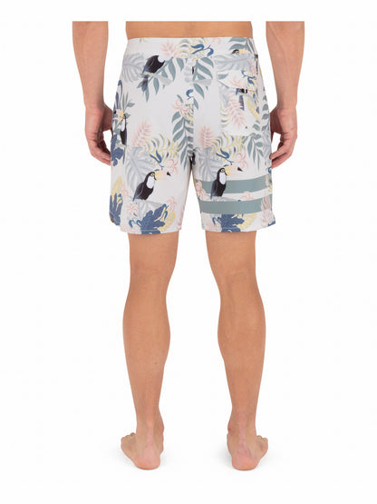 Phantom Eco Block Party Engineered Boardshort 18" Bone - Hurley