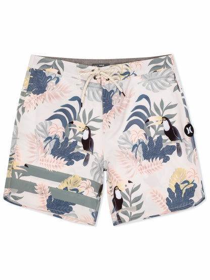 Phantom Eco Block Party Engineered Boardshort 18" Bone - Hurley