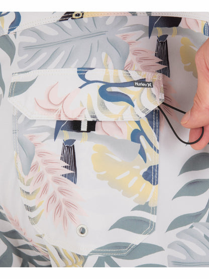 Phantom Eco Block Party Engineered Boardshort 18" Bone - Hurley