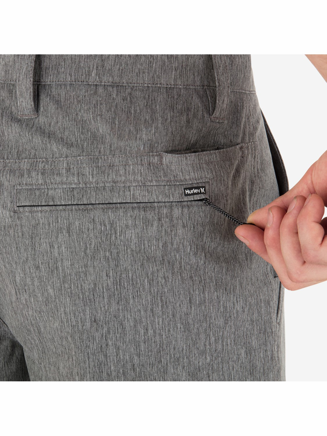 Phantom Heather Walkshort 18" Black Heather - Hurley