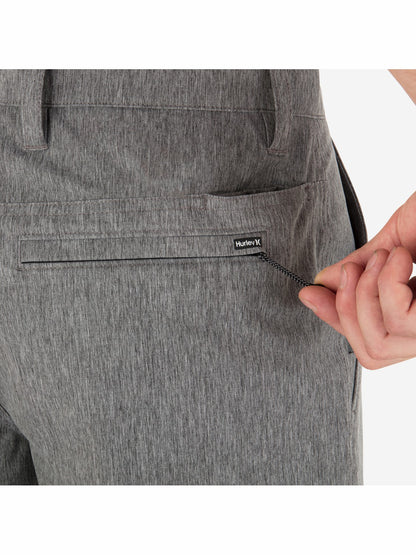 Phantom Heather Walkshort 18" Black Heather - Hurley