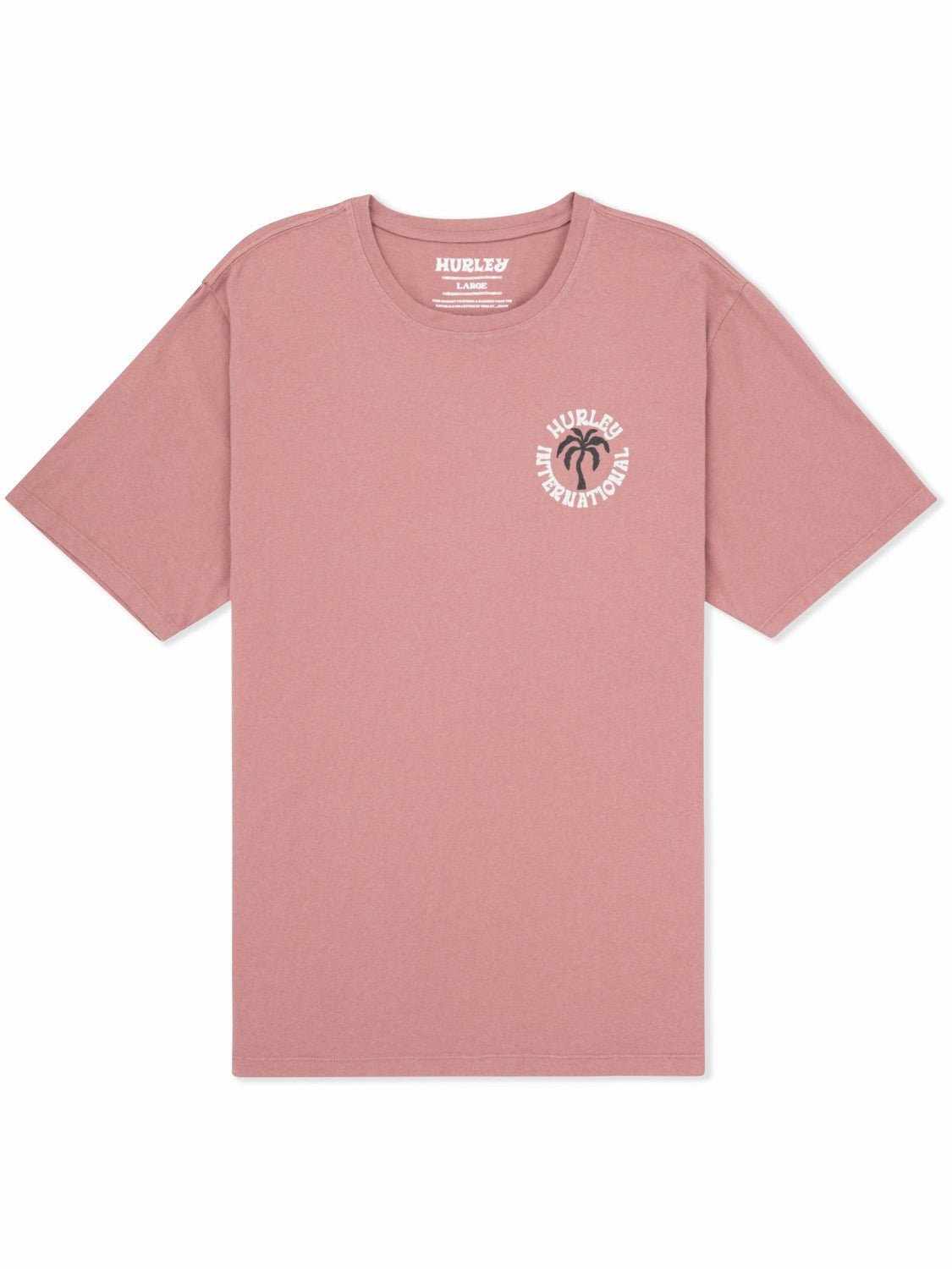 Palm Short Sleeve Phantom Rose - Hurley