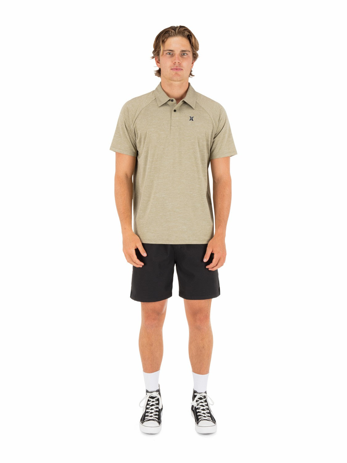 H2O Dri Outback Polo Short Sleeve Grizzly - Hurley