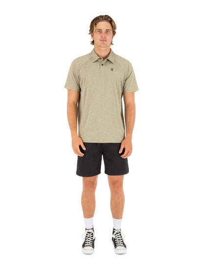 H2O Dri Outback Polo Short Sleeve Grizzly - Hurley