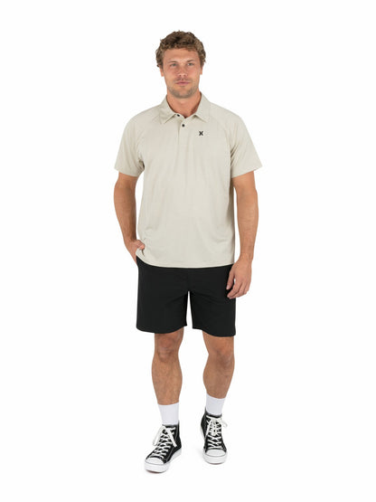 H2O Dri Outback Short Sleeve Polo Bone - Hurley