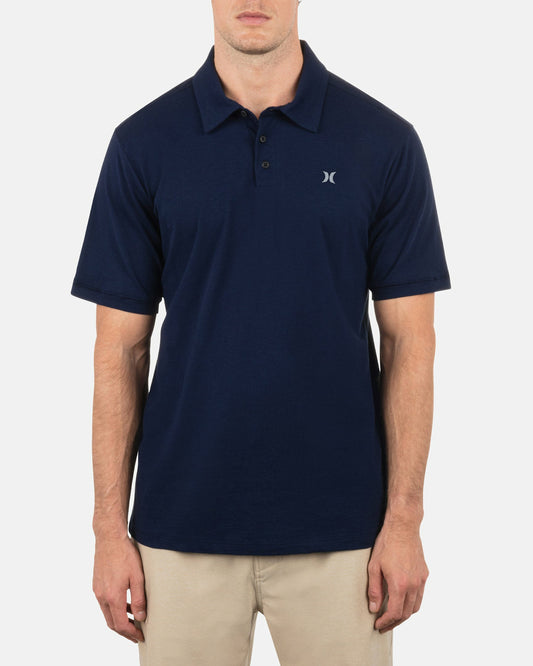 Icon Slub Polo Short Sleeve Obsidian - Hurley