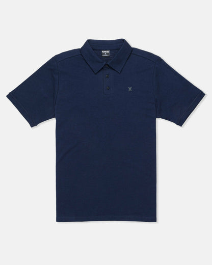 Icon Slub Polo Short Sleeve Obsidian - Hurley