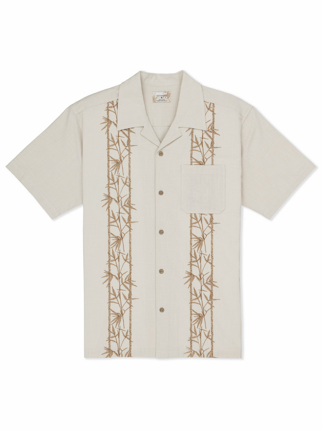 Sano Camp Embroidered Short Sleeve Bone - Hurley