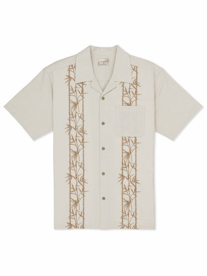 Sano Camp Embroidered Short Sleeve Bone - Hurley