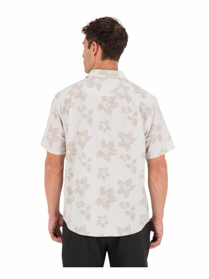 Newport Stretch Short Sleeve Bone - Hurley