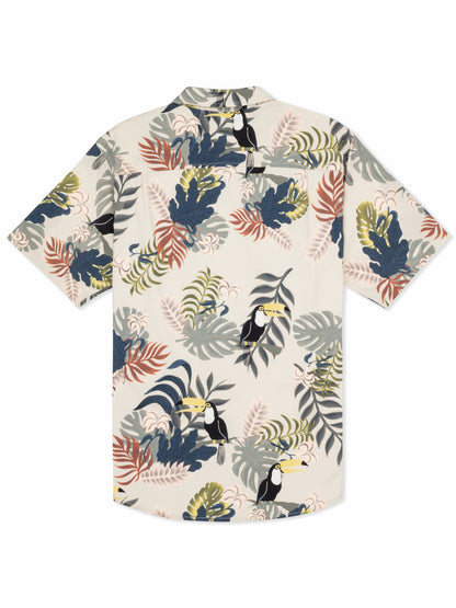 Lido Stretch Short Sleeve Bone - Hurley