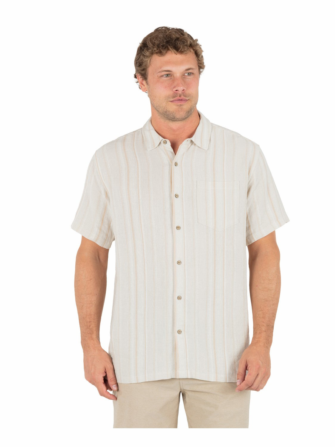 Oceanside Short Sleeve Bone - Hurley