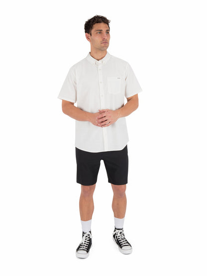 Icon Stretch Short Sleeve White - Hurley