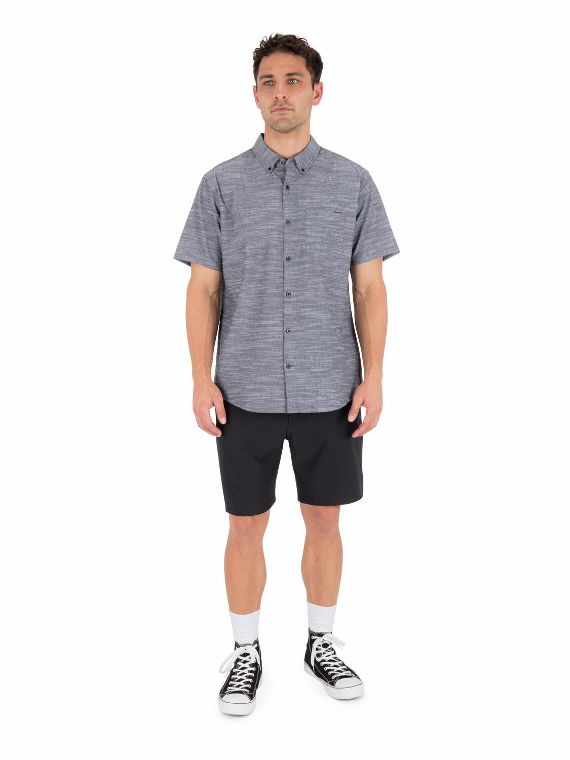 Icon Stretch Short Sleeve Black - Hurley