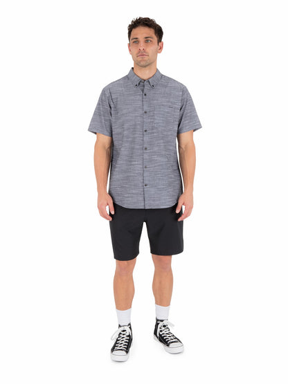 Icon Stretch Short Sleeve Black - Hurley