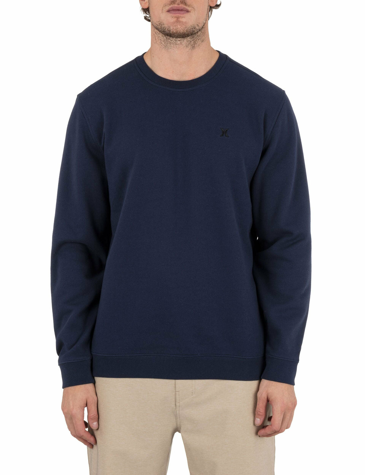 Icon Long Sleeve Crew DARK BLUE - Hurley