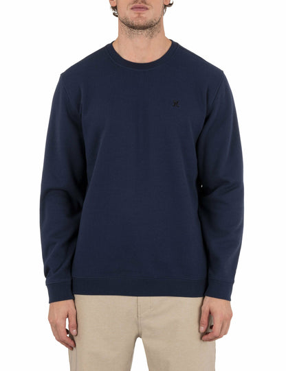 Icon Long Sleeve Crew DARK BLUE - Hurley