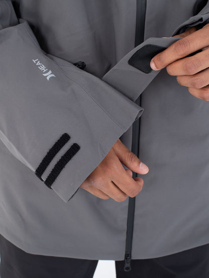 Cream Snow Jacket Dark Stone Grey - Hurley