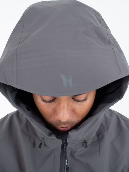 Cream Snow Jacket Dark Stone Grey - Hurley
