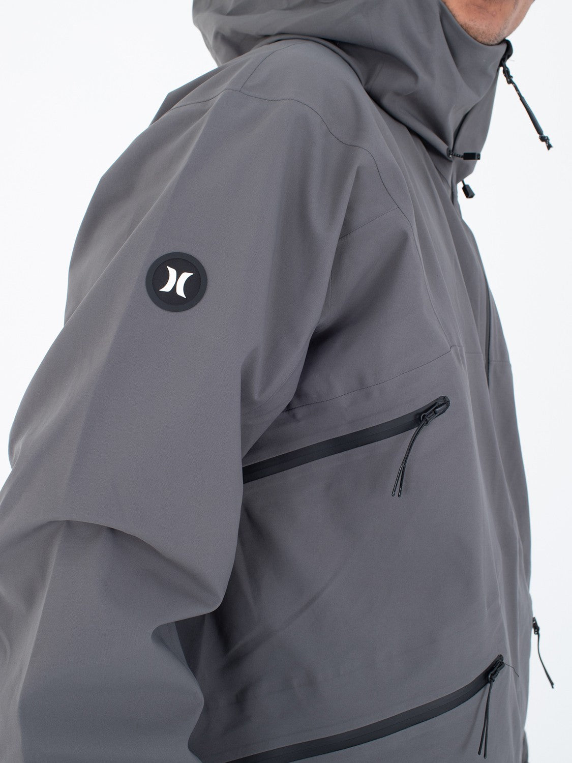 Cream Snow Jacket Dark Stone Grey - Hurley