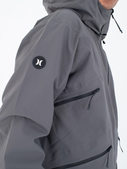 Cream Snow Jacket Dark Stone Grey - Hurley