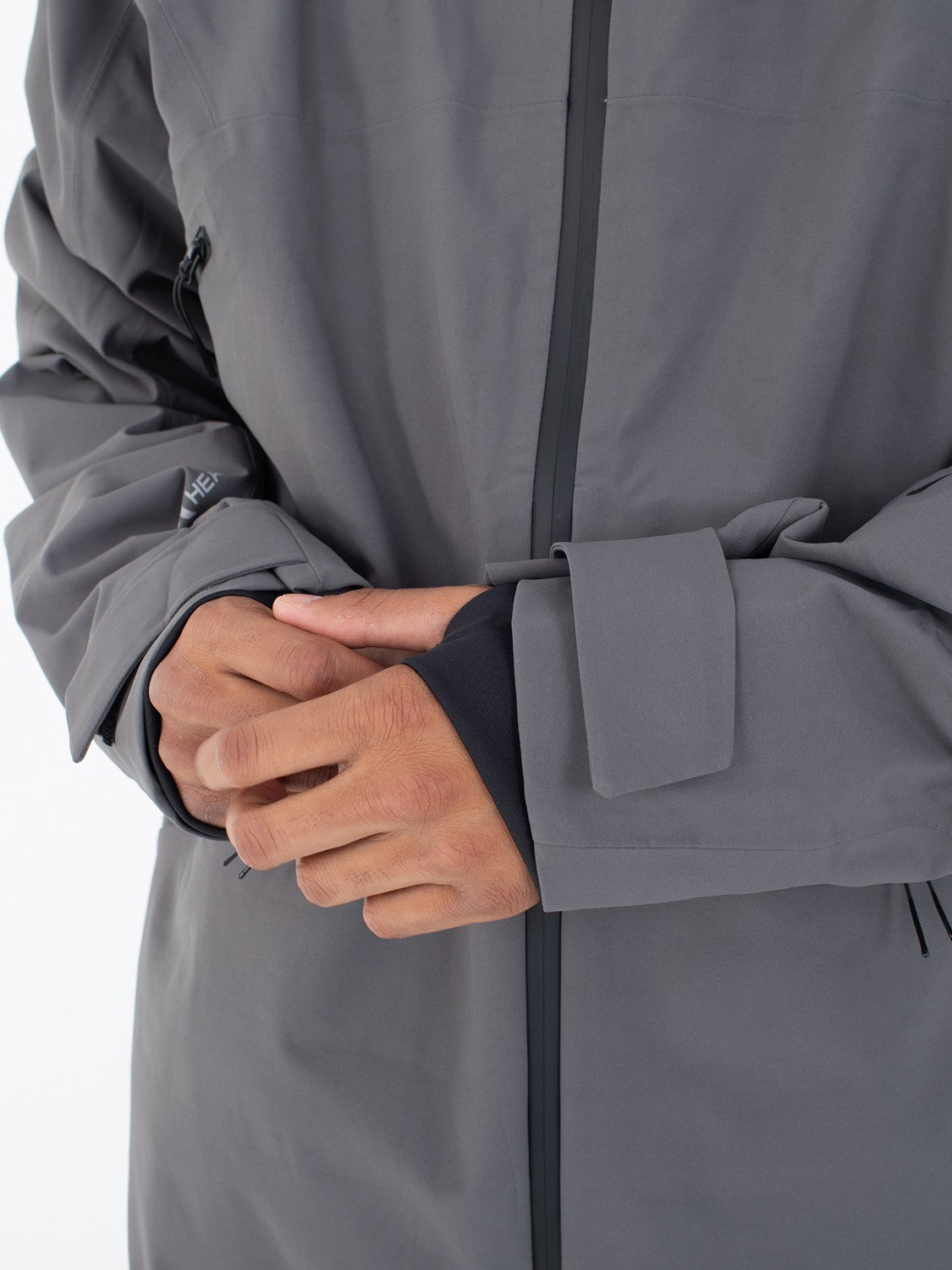 Cream Snow Jacket Dark Stone Grey - Hurley
