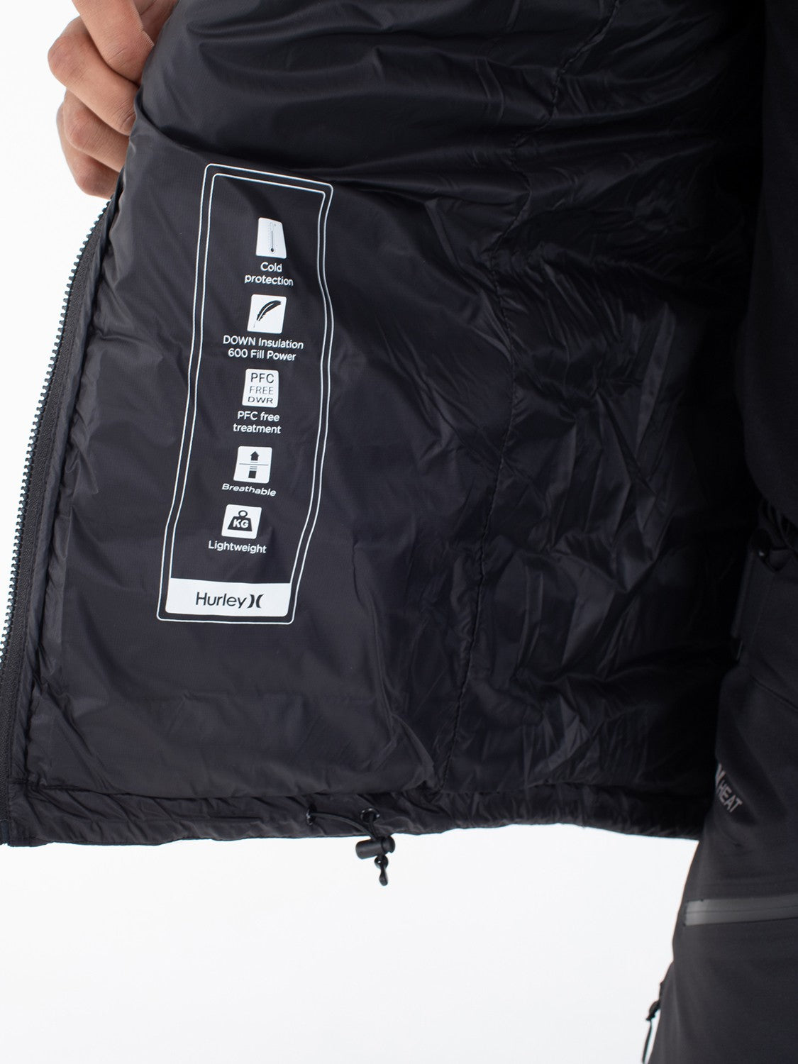 Cayuga Puffer Jacket Black - Hurley