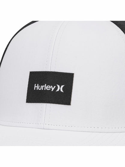 Warner Adjustable Trucker Hat White/Black - Hurley