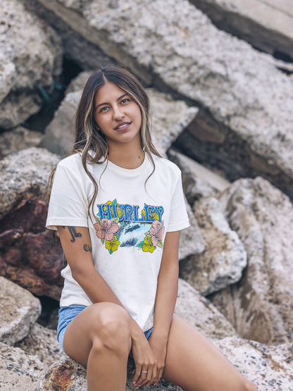 Tidal Classic Tee Off White - Hurley