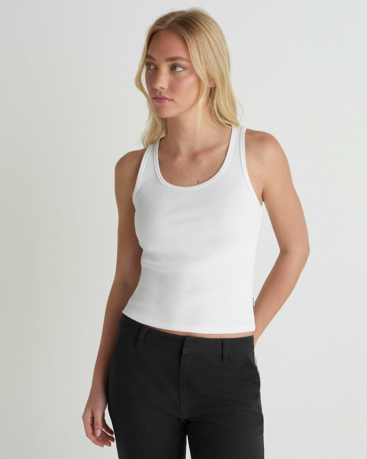 Just A Girl Tank White - Hurley