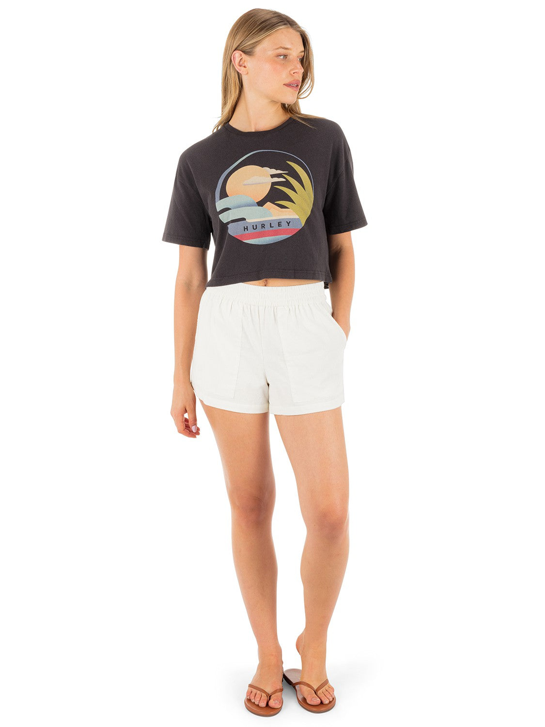Wavy Days Short Off White - Hurley