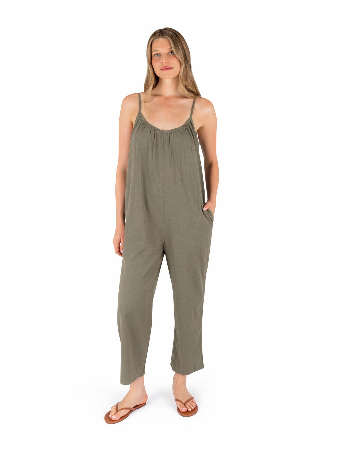 New Heights Jumpsuit Olive Grove - Hurley