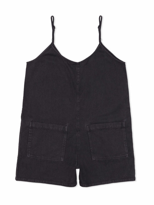 Wavy Days Romper Off Black - Hurley