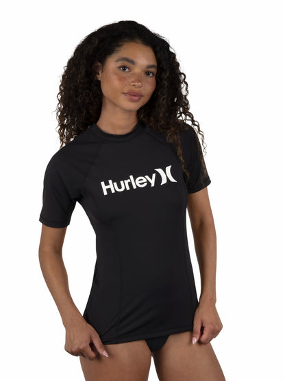 One & Only Short Sleeve Rashguard Black - Hurley