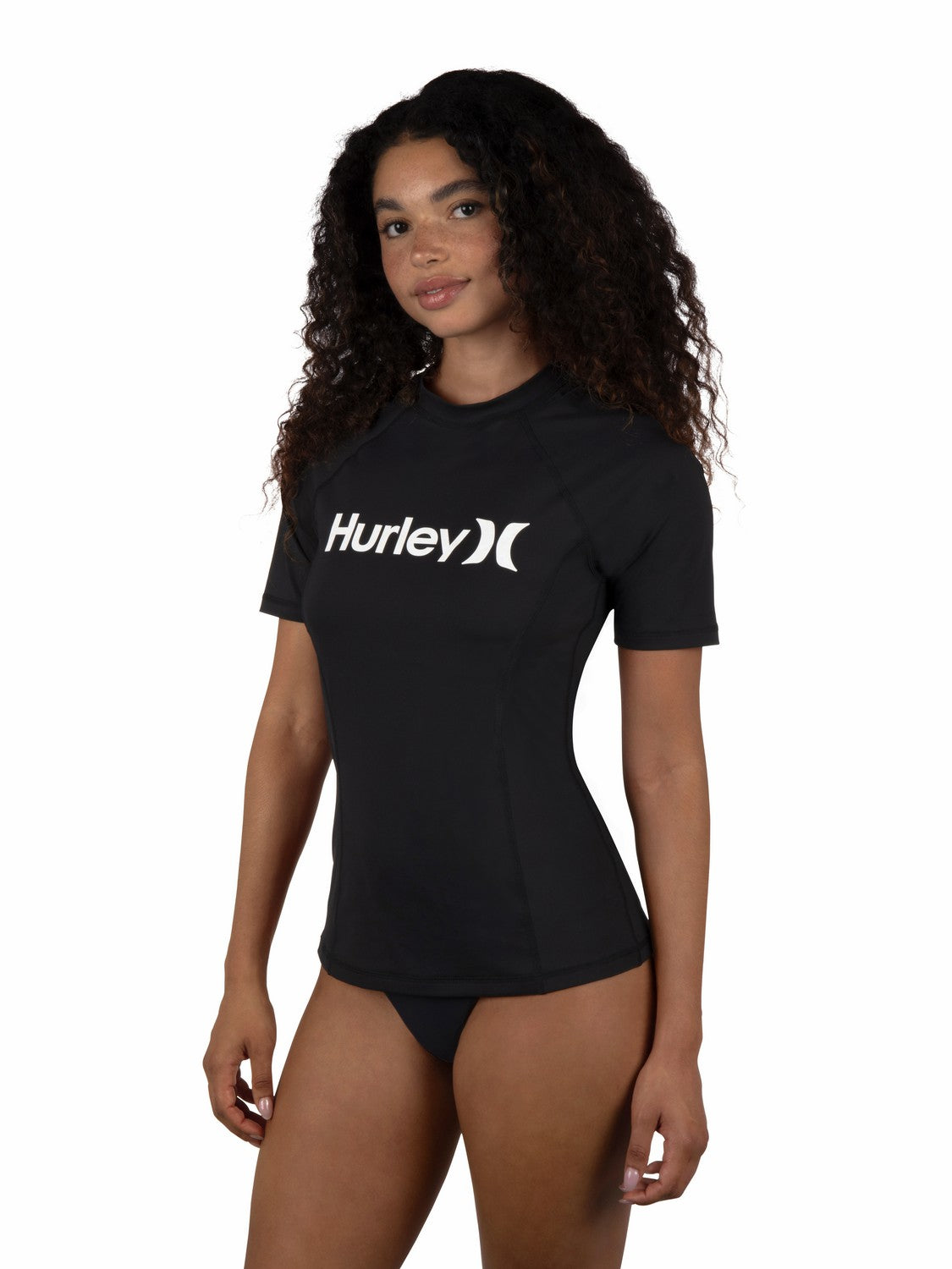 One & Only Short Sleeve Rashguard Black - Hurley