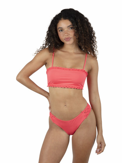 Macrame Bandeau Bikini Top Poppy - Hurley