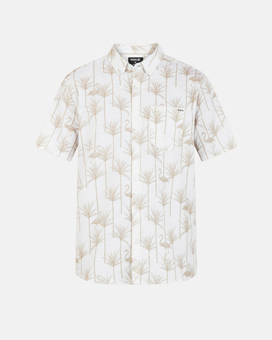 One And Only Stretch Short Sleeve Shirt Bone - Hurley