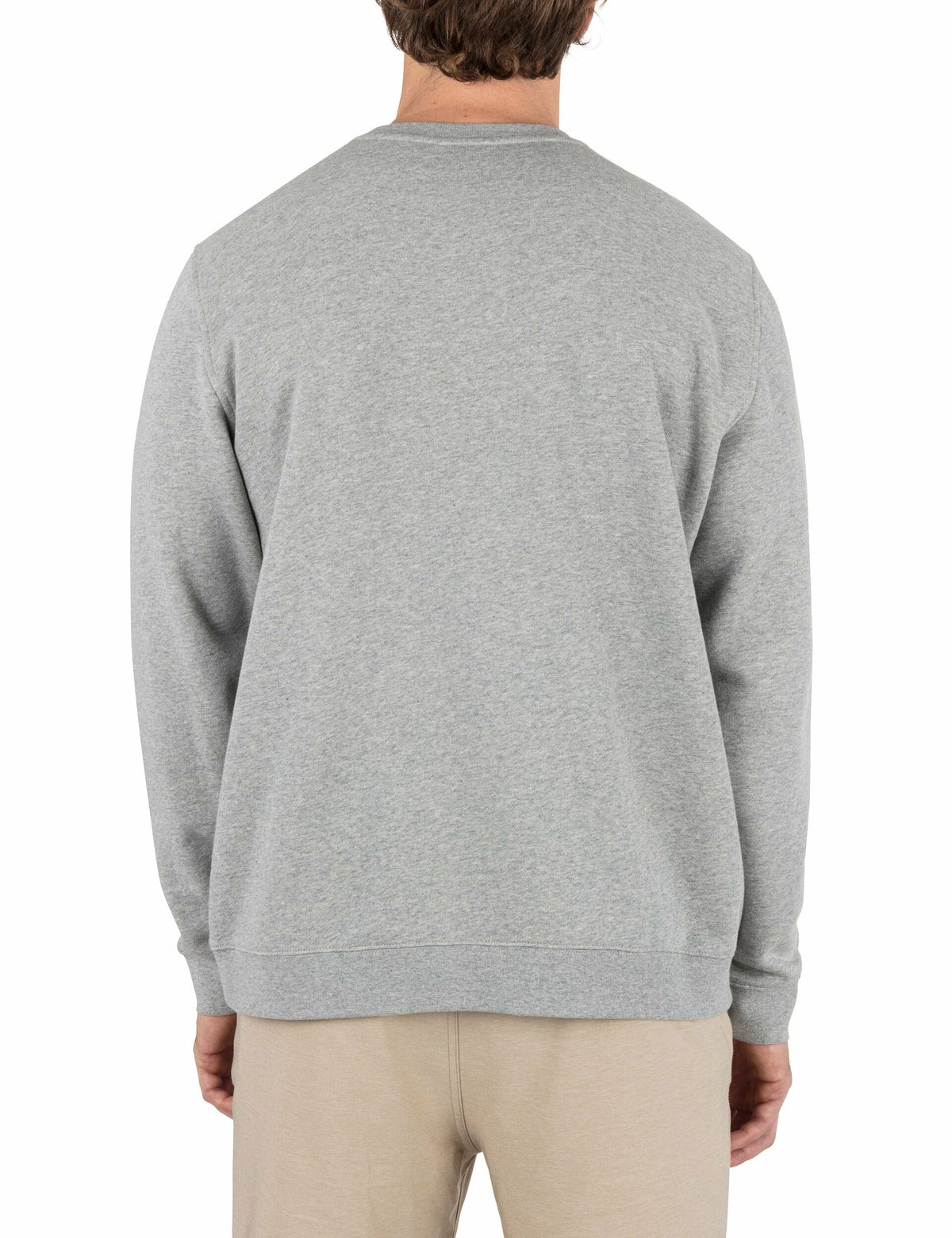 Icon Long Sleeve Crew GREY HEATHER - Hurley
