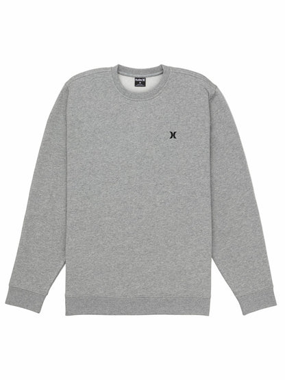 Icon Long Sleeve Crew GREY HEATHER - Hurley