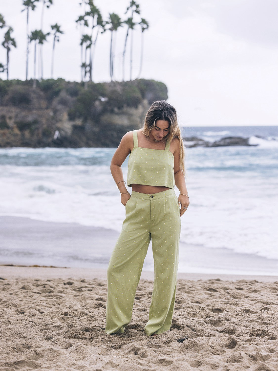 Wavy Dot Pant Fern - Hurley