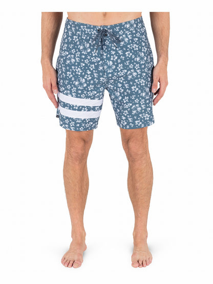 Phantom Eco Block Party 18" Boardshort Grey Teal - Hurley