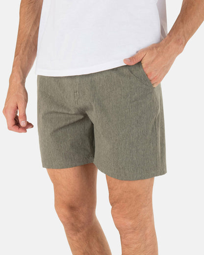 Phantom Heather Walkshort 18" Olive - Hurley